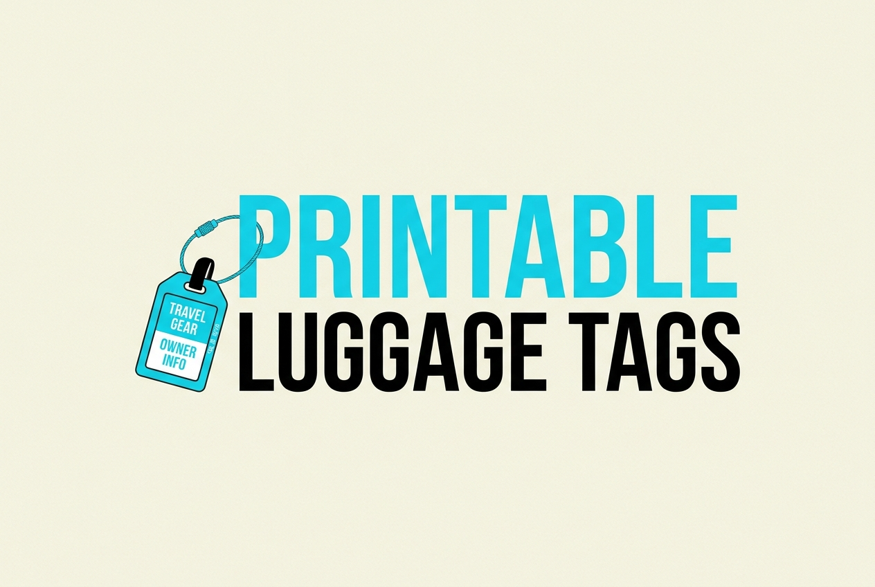 Printable Luggage Tags
